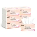 C&S Facial Tissues, Floral Scent,3-Ply, 720 Sheets (120 Sheets * 6 Packs), Family Sharing Pack, Economical image 0