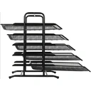 Senhoglb Porte-document A4 à 5 compartiments en métal - Noir image 2