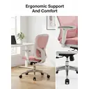 SIHOO M18 Ergonomic Office Chair, Computer Desk Chair with Adjustable Headrest and Lumbar Support, High Back Executive Swivel Chair for
Home Office (Morandi Pink) image 8