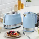 Swan Retro Revive Jug Kettle, 1.7L, Rapid Boil, Easy Pour, 3KW, Vintage, Coated Stainless Steel, Blue with Chrome Accents - SK19025BLU image 5