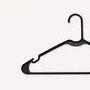 ANQI Cintres en plastique, format adulte, noir, lot de 50 image 2