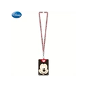 1pc Disney Mickey Mouse Lanyard Card Holder Officially Licensed Cute Polka Dot Hello Themed Movies Anime Peripheral Character ID Case Accessory Gift image 2