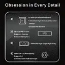 【Levage Motorisé Innovant】Siukie CTRL100 Clavier mécanique en aluminium CNC, touches HMX Cream Taro HIFI, écran IPS personnalisable, Gasket Mount, sans-fil Tri-Mode, layout 96 %, US QWERTY - Bronze Anodisé image 9