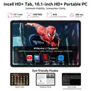 TABWEE T20 Tablet mit 10,1-Zoll-Incell-Display, 24 GB (8+16) RAM + 256 GB ROM/2 TB TF, Gemini AI, T606 Octa-Core-Prozessor + 8-MP-Kamera, 5000 mAh, Widevine L1, 2-in-1-Tablet mit Tastatur/Maus/Stift image 2