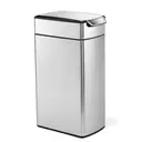 Simplehuman 40L Slim Touch Bar Bin, Brushed Stainless Steel image 1