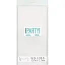 Unique Plastic Table Cover, White, 1.37 x 2.74m image 2