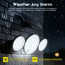 VIVREAL  Solar wall lights Charged by solar energy， 446Led YHM04A, New Year Sale , Top gift picks image 1