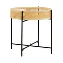 Interiors by Premier Side Table Depok Round Rattan/Black image 2