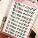 MeoMagic Extensions de cils pré-accollées (pince à épiler non incluse) - 10 lignes - 120 pièces - F57 image 1