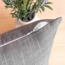 Phantoscope Throw Pillow Cover Soft Textured Lined Burlap Cushion Covers Pillowcase for Home Decor Car Sofa Couch Pack of 2 Light Grey 30 x 50cm image 2