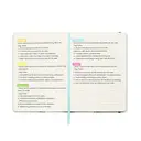 Jubiluu A5 Hardcover Notebook with Lined Pages - 96 Sheets (100g offset paper), Bookmark & Elastic Band -Classic Cream Ruled Journal for Writing, School, Office, and Gifts-Teal Marble Art image 7