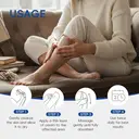 QUIYUM Kit de soins des pieds - Crèmes à l’urée 2 x 100 g, masques pour les pieds 5 x 35 g, pierre à limer image 9