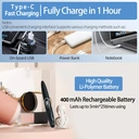 Sunluxy S600 Black Electric Eyelash Curler, Natural Curling Long-Lasting Styling, LED Temperature and Battery Display, Smart Safety Automatic Power-off, Rechargeable Portable Eyelash Curler image 6