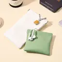 Oirlv Lot de 2 Étuis à Lunettes, Pochettes de Rangement Portables en Cuir PU Souple pour Lunettes de Soleil image 7