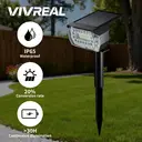 VIVREAL  57LED solar spotlight white light type 2-pack CPD-17, New Year Sale , Top gift picks image 9