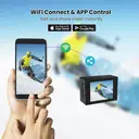 SJCAM SJ4000 Caméra d'action double écran 4K - Écran LCD 2,0 pouces et écran selfie 1,3 pouce - Grand angle 170° - Stabilisation EIS - Étanche 30 m - 80 min d'enregistrement - Photo 16 MP - 5,9 x 4,2 x 3 cm image 6