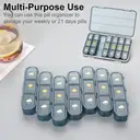 GAONLY Pilulier hebdomadaire pour 3 comprimés par jour - Bleu image 5