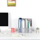 Senhoglb Porte-revues A4 en métal de bureau, Argent, Offre annuelle, Sélection cadeaux top image 5