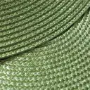 White Label  PP Single-color PlacematGrass Green，Set of 6 Round Braided Placemats Table Mats for Dining Tables Washable Non-Slip Place Mats 15 inch for Home Decoration image 8