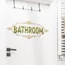 Décorations végétales  
Autocollants pour porte de salle de bain  
Stickers de décoration intérieure  
Rose image 1