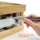 ROLLINGDOG Kit de pinceaux de peinture 5 pièces, pinceaux professionnels à poils synthétiques, pour murs, plafonds, meubles, portes et fenêtres, peinture intérieure et extérieure, bricolage, rénovation, amélioration de la maison, poignée ergonomique, résistants à la perte de poils image 4