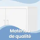 Ochama x SONGMICS Armoire de Bureau à 2 Portes, Verrouillable, en Acier, pour Bureau, Salon, Blanc image 6