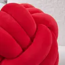 MEROPE, Coussin-ballon à nœuds polyester/élasthanne, 28 cm, rouge, 1 pack image 2