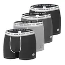 SERGE BLANCO Lot de 4 boxers pour homme gris - taille L image 0