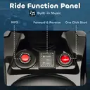 AIYAPLAY 6V Electric Ride on Car, Kids ATV 4 Wheeler with Music and LED Headlights, Indoor Outdoor Toy Car Black image 5