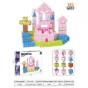 XINQIYUAN Qiyuan Jouet Éducatif Blocs de Construction Château Rose Monde Magnétique 2.5cm 145pièces [Mélange aléatoire – Couleurs issues uniquement de la photo principale] image 2