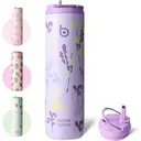 Bottle Bottle Insulated Stainless Steel Water Bottle 750 ml with Straw, Lid & Handle - Leak-Proof, BPA-Free, Double Walled - Ideal Water Bottle for Sports, Travel & Fitness (Purple Grown) image 0