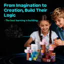 Tokky 108-Piece Magnetic Blocks Mine World Pixel Blocks STEM Montessori Enlightenment Toy Strong Magnetic ABS Safe Material Creative Adventure Building Blocks Color Box Packaging CFD14 image 3