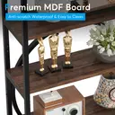 Tribesigns 180 Industrial Bookshelf, 6-Tier Tall Etagere Bookcase with Open Shelves, Metal Decorative Book Shelf Storage Shelving Unit for Living Room and Home Office, Rustic Brown image 8