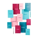 CLAIREFONTAINE Rhodia bloc agrafé COULEURS N°12 5/5 80 feuillets microperforés, couvertures assorties image 1