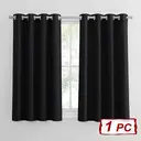 PONY DANCE Rideau occultant avec œillets, 132 x 137 cm - Noir image 1