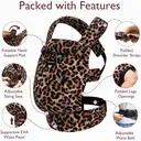 Momcozy Leopard Ergonomic Baby Carrier for 7-44 lbs image 3