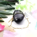 Cubic Zirconia Station Bracelet, 18K PVD Gold Plated Stainless Steel, 4mm Charms image 5