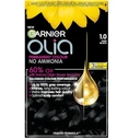 Garnier Olia No Ammonia Permanent Hair Dye Midnight 1.0 Deep Black 1 Colourant Cream 1 Developer Cream 1 Conditioner image 0