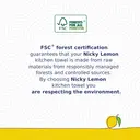 Nicky Lemon Kitchen Towel, 2-Ply, 1 Roll image 4