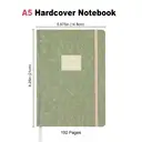 JUBILUU Carnet ligné A5 à couverture rigide en tissu floral 96 pages - Sage Green image 2