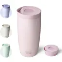 Bottle Bottle Thermal Mug 500 ml To Go - Premium Insulated Stainless Steel Mug, Leak-Proof, BPA-Free, Quick Press Closure, Double Walled, Keeps Drinks Hot & Cold for a Long Time (pink) image 0