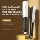 Sunluxy KD880 Peigne lissant vapeur, Hydratation par pulvérisation, Coiffage en un seul peigne, Chauffage PTC uniforme, Soin capillaire, Réservoir d'eau à vapeur, Verrouillage de l'hydratation et effet anti-frisottis, Fer à lisser coiffage rapide maison image 1