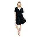 IZURIA v-neck black short sleeved dress  M image 1
