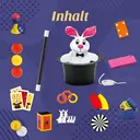 KOSMOS 694302 Magic Zauberhut, Lerne einfach Zaubertricks und Illusionen, Zauberkasten mit Zauberstab und vielen weiteren Utensilien, für Kinder ab 6 Jahre image 2