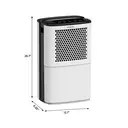 ELECCI 12L/D Dehumidifiers with Drain Hose, 3.8L Water Tank, Auto Defrost, 24H timer, Continuous Drainage, R290, Ideal for 25m² Rooms. image 6