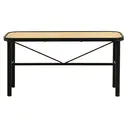 Interiors by Premier Bench Depok Black/Rattan image 2