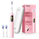 SAKYPRORAL AI Smart Electric Toothbrush for Kids Adults with LED Screen | 150-Day Rechargeable Toothbrush, Real-Time Map |3-Min Timer, Travel Case | Teens Sonic Toothbrush Gift for Family Chirstams (G5S Pink) image 9