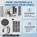 【Vente d'été】 Climatiseur mobile 3 en 1 AUX 12000 BTU, Wi-Fi et télécommande, 4 modes, Réfrigérant R290, Kit fenêtre inclus, Énergie classe A image 7
