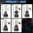 ENdureLite H7 H4 H11 H1 9005 9006 LED Headlight Bulbs, 6000K Pure White, Plug & Play, Efficent Cooling System,13000LM Brighter Lights Headlight, Pack of 2 image 10