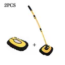 EAFC set van 2 autowasborstels met telescoopsteel, chenille-borstel, microvezel, verstelbare lengte, autoaccessoires image 8